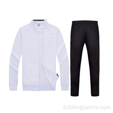 Ang Mens Sport Jogging Tracksuits ay nagtatakda ng plain soccer trackuit